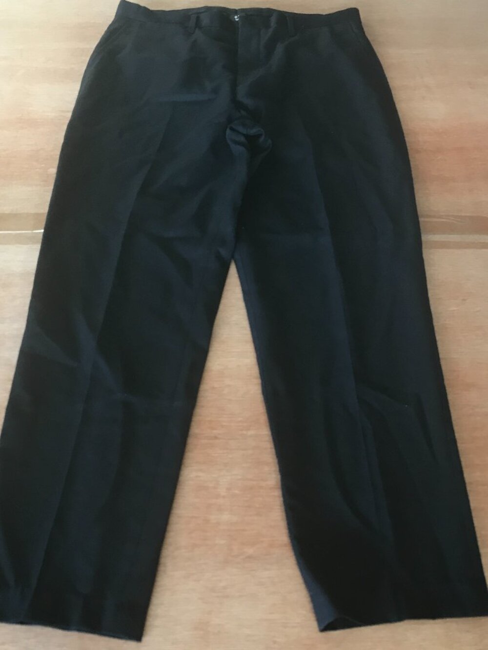 Jil Sander Uniqlo 100% Wool Pants Men 32x25 Black Pleated Mid Rise Pocket 19765